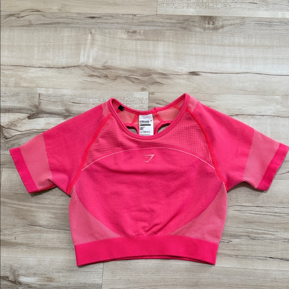 Gymshark Hot Pink Athletic Crop Top